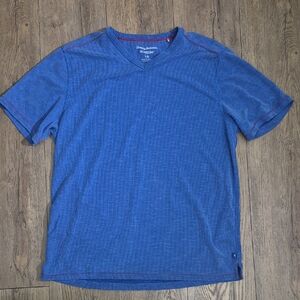 Tommy Bahama Blue Short Sleeve V-Neck Tee